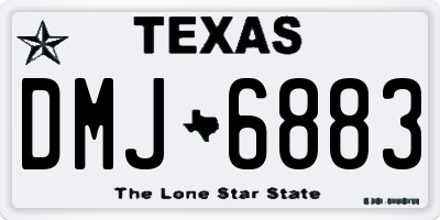 TX license plate DMJ6883