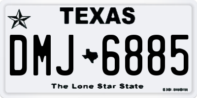 TX license plate DMJ6885