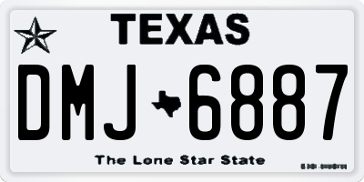 TX license plate DMJ6887