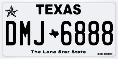 TX license plate DMJ6888
