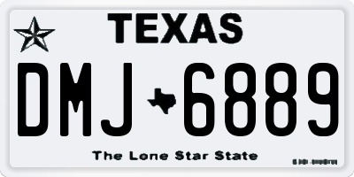 TX license plate DMJ6889