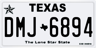 TX license plate DMJ6894