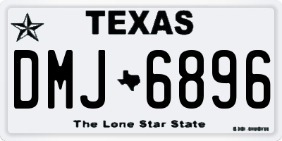 TX license plate DMJ6896
