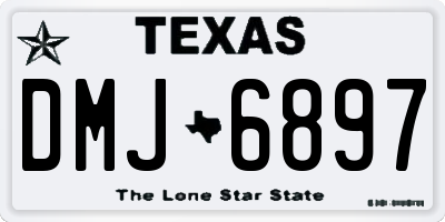 TX license plate DMJ6897