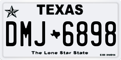 TX license plate DMJ6898
