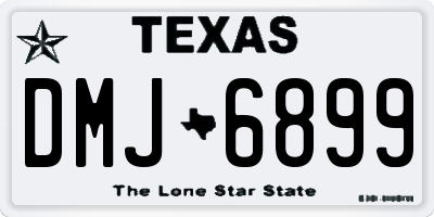 TX license plate DMJ6899