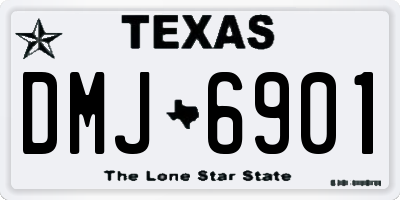 TX license plate DMJ6901