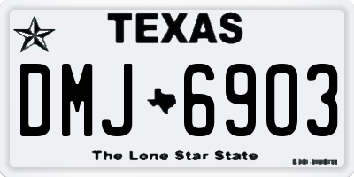TX license plate DMJ6903