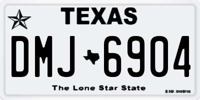 TX license plate DMJ6904