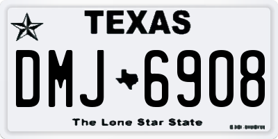 TX license plate DMJ6908