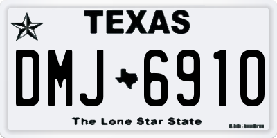 TX license plate DMJ6910