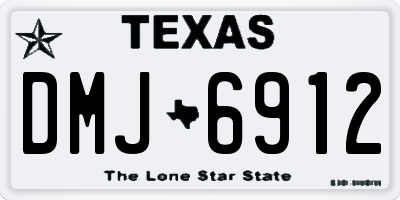 TX license plate DMJ6912