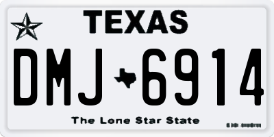 TX license plate DMJ6914