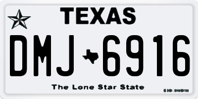 TX license plate DMJ6916