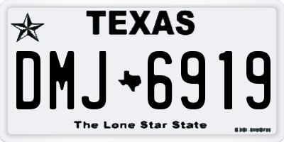 TX license plate DMJ6919