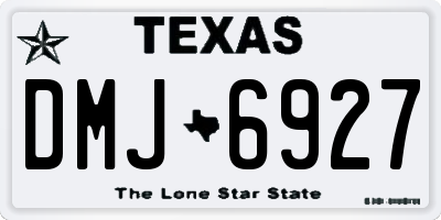 TX license plate DMJ6927