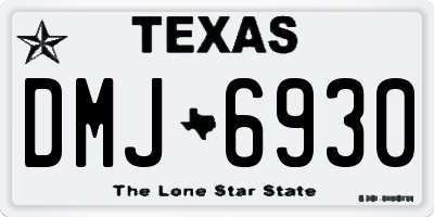 TX license plate DMJ6930