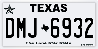 TX license plate DMJ6932