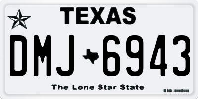 TX license plate DMJ6943