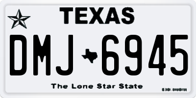 TX license plate DMJ6945