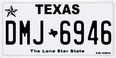 TX license plate DMJ6946