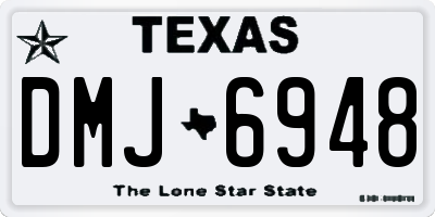 TX license plate DMJ6948