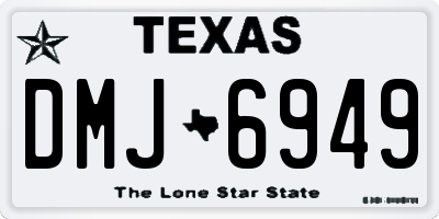 TX license plate DMJ6949