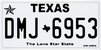 TX license plate DMJ6953