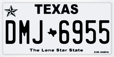 TX license plate DMJ6955
