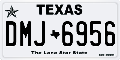 TX license plate DMJ6956