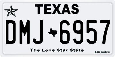 TX license plate DMJ6957