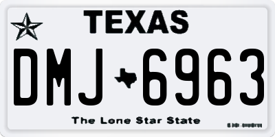 TX license plate DMJ6963