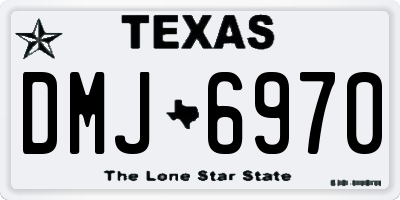 TX license plate DMJ6970