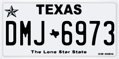 TX license plate DMJ6973