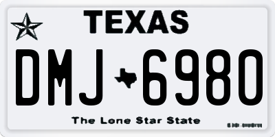 TX license plate DMJ6980