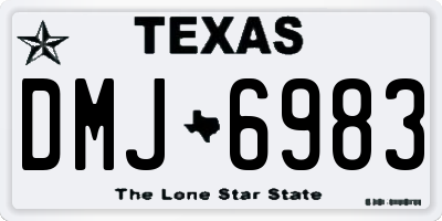 TX license plate DMJ6983