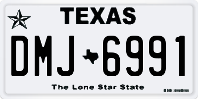 TX license plate DMJ6991