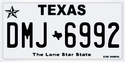 TX license plate DMJ6992
