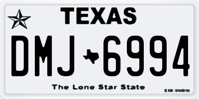 TX license plate DMJ6994