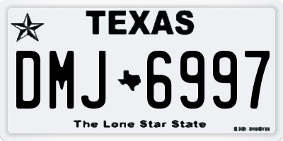 TX license plate DMJ6997