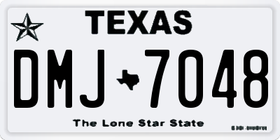 TX license plate DMJ7048
