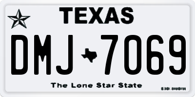 TX license plate DMJ7069