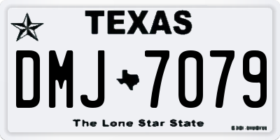 TX license plate DMJ7079