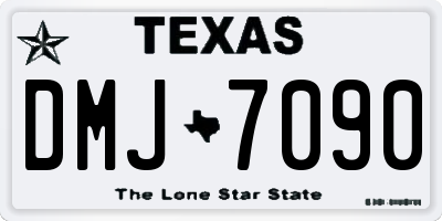 TX license plate DMJ7090