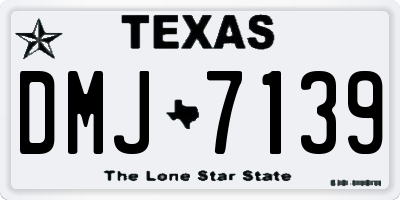 TX license plate DMJ7139
