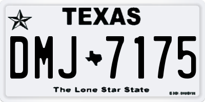 TX license plate DMJ7175