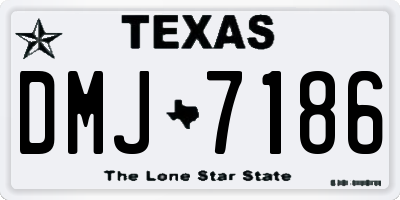 TX license plate DMJ7186