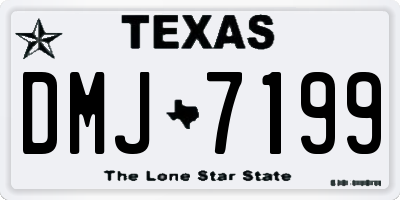 TX license plate DMJ7199