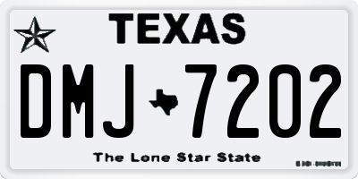 TX license plate DMJ7202