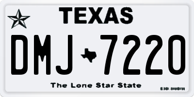 TX license plate DMJ7220